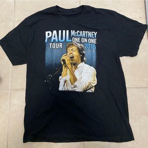 Paul McCartney T Shirt One on One Tour 2016 Printed Front Back 22.5 x 30